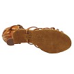 S9216 Copper Tan Satin & Copper Sequin with 2.5" Spool Heel (PG) in the photo 