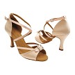 SERA1110 Flesh Satin with 3" heel in the photo 