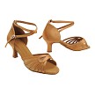 SERA3870XAL Tan Satin with Mesh with 2.5" Heel (2040) in the photo 