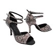 SERA7008 262 Gray Snake without Back Fur with 3" Slim Heel (6646) in the photo 