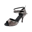 SERA7008 262 Gray Snake without Back Fur with 3" Slim Heel (6646) in the photo 