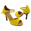 SERA7028 248 Yellow Velvet with 3" Slim Heel (6646) in the photo 