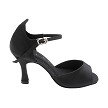 SERA7028 Black Satin with 3" Flare Heel (5059) in the photo 