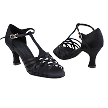 S92304 Black Satin with 2.5" Heel in the photo 