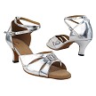 8906LEDSS Silver Leather with 2.5" Heel (2899) in the photo 