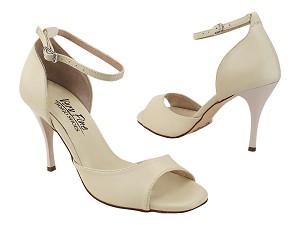 VFTango 003 Light Beige Leather with 3.5" Stiletto Nude Heel (TG1) in the photo 