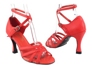 1606 211 Red PU with 3" Heel in the photo 