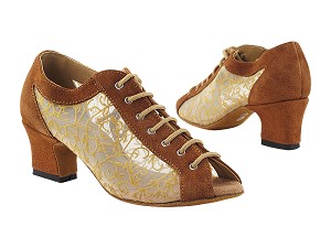 1643 265 Dark Brown Suede_47 Mesh with 2" TC Heel (3149) in the photo 