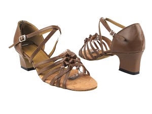 1650 133 Coffee Brown Leather with 2" Thick Cuban Heel in the photo 