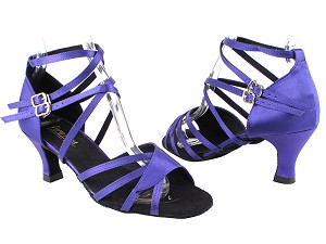 1662B 245 Voilet Satin with 2.5" Heel in the photo 