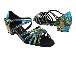 1670FT 245 Blue Green Snake with 1" Heel (8881) in the photo 