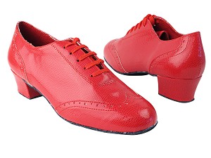 2008 175 Red Snake_Whole Shoes with 1.5" Medium Heel in the photo 