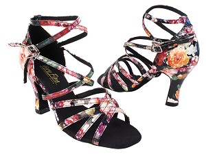 5008 288 Flower PU with (6812) 3 inch Heel in the photo 