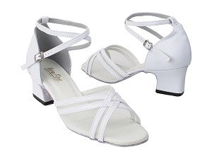 5017 139 White PU_52 White Meshh with 2 inch Thick Cuban Heel (Heel Code 3149) in the photo 