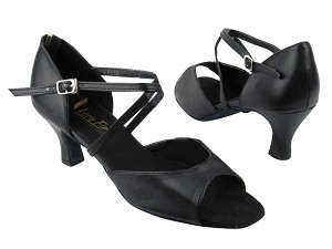 6012X Black Leather with 2.5" low heel in the photo 