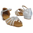 6027FT 010 Silver Stardust_Flesh Mesh with 1" Heel (8881) in the photo 