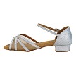 6027FT 010 Silver Stardust_Flesh Mesh with 1" Heel (8881) in the photo 