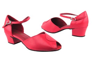 6028 211 Red PU with 1.5" Medium Heel in the photo 