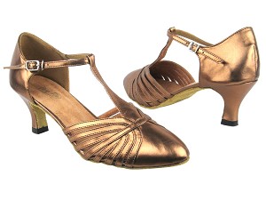 6829 Dark Tan Copper Gold with 2.5" Heel in the photo 
