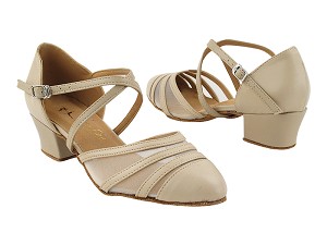 7892XLEDSS Tan Leather_Flesh Mesh with 1.5" Heel (2001) in the photo 