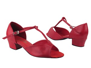 801 175 Red Snake with 1.5" Medium Heel in the photo 