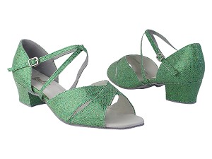 6029X_803FT_279 Green Scale with 1.5" Medium Heel in the photo 