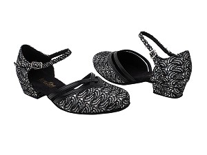 8881 143 Black_Black PU Trim with 1" Women Heel in the photo 