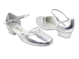 8881 151 Soft Silver PU with 1" Heel in the photo 