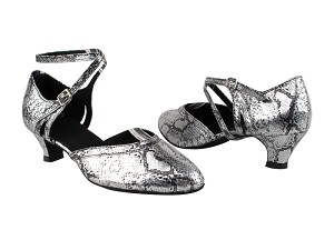 9621 250 Silver Snake_1657 BackStrap with 1.3" Heel in the photo 