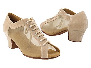 C1643 253 Light Tan Velvet with 1.5" Heel (NTD) in the photo 