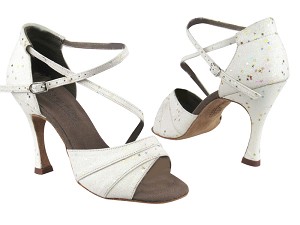 C1659 BH8 White Glitter with 3.5" heel in the photo 