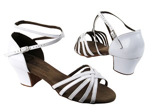 C1670C BA77 White Patent with 1.6" medium heel in the photo 
