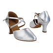 C9691 230 Pearl Silver Patent with 2.5" Spool Heel (PG) in the photo 