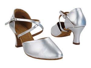 C9691 230 Pearl Silver Patent with 2.5" Spool Heel (PG) in the photo 
