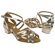J Lynley Light Shinny Gold Leather with 1.5" Heel (2001) in the photo 