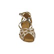 J Lynley Light Shinny Gold Leather with 1.5" Heel (2001) in the photo 