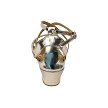 J Lynley Light Shinny Gold Leather with 1.5" Heel (2001) in the photo 