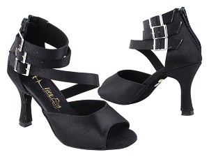 KZ002 Black Satin with 3" Heel (6812) in the photo 