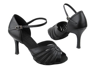 S2805 BB1 Black Leather with EH14-3" slim heel in the photo 
