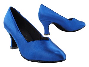 S9106 114 Gem Blue Satin with 2.5" Spool Heel (PG) in the photo 