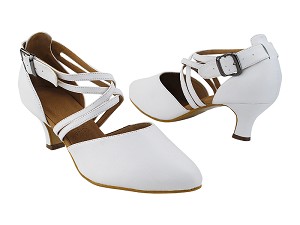 S9110 218 White Leather with 2" Slim Heel (MTXZ) in the photo 