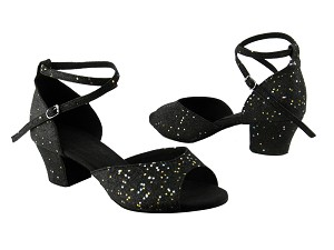 S9220 BH10 Black Glitter with 1.6" medium heel in the photo 