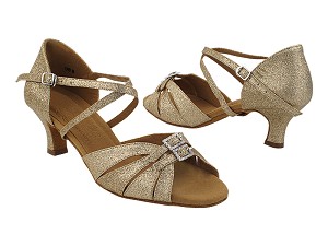 S92307 008 Gold Stardust with 2" Slim  Heel (MTXZ) in the photo 