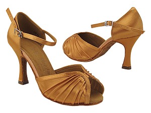 SERA3830 153 Tan Satin with  3" Heel (5059) in the photo 
