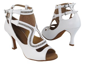 SERA7018 277 Genuine White Leather with 3" Heel (5059) in the photo 