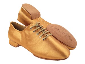 SERAJazz01S Tan Satin with 0.5" EVA heel in the photo 