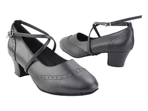 Swing001C #216 Black Leather 1.6" Heel (NJ) in the photo 