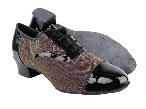 916102 Black Patent_Blue Illusion 1.5" heel in the photo 