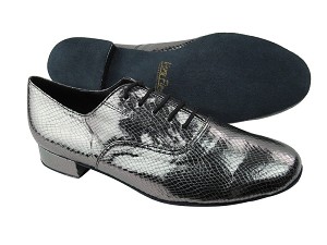 919101 224 Snake Grey with 1" Standard heel in the photo 