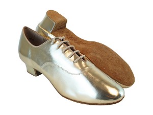 C2301 191 Light Gold PU with 1.5" Latin Heel in the photo with 1" heel in the photo 